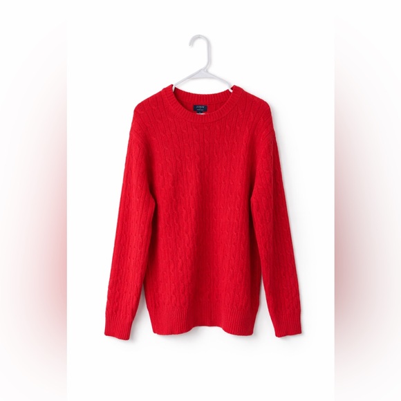 J. Crew Sweaters - Women’s J .Crew Super Soft Red Cable Knit Sweater
